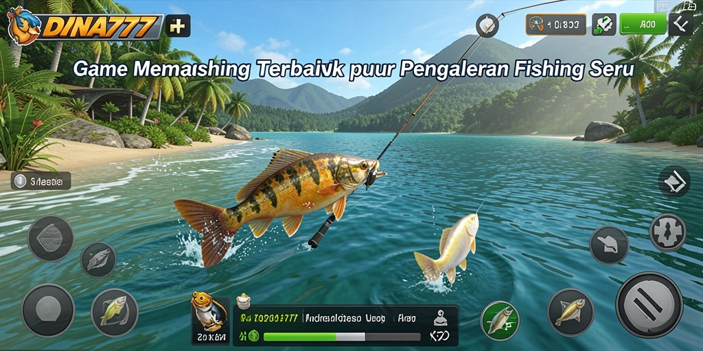 Screenshot gameplay DANA777 menampilkan aksi memancing yang mendebarkan.