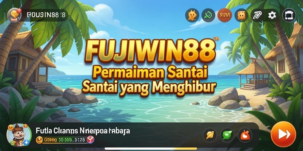 Tampilan gameplay FUJIWIN88 yang ceria dan menghibur.