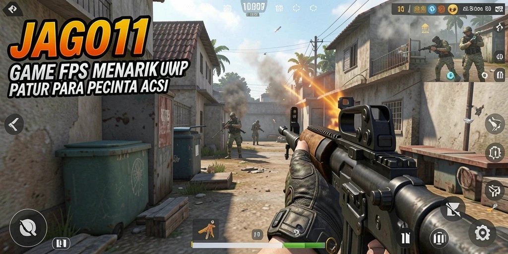 Gameplay JAGO11 yang intens dan menegangkan dalam mode FPS.