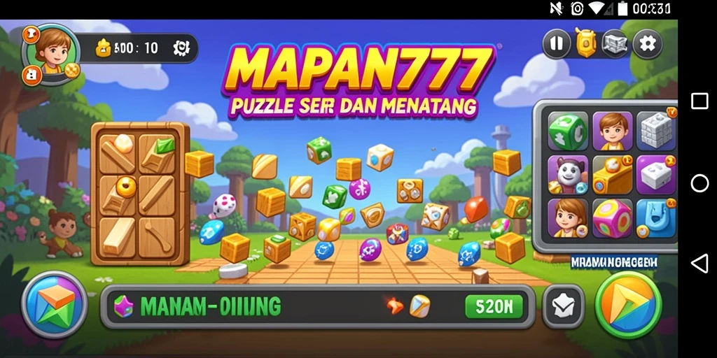 Tampilan gameplay seru dari MAPAN777 dengan tantangan Puzzle.
