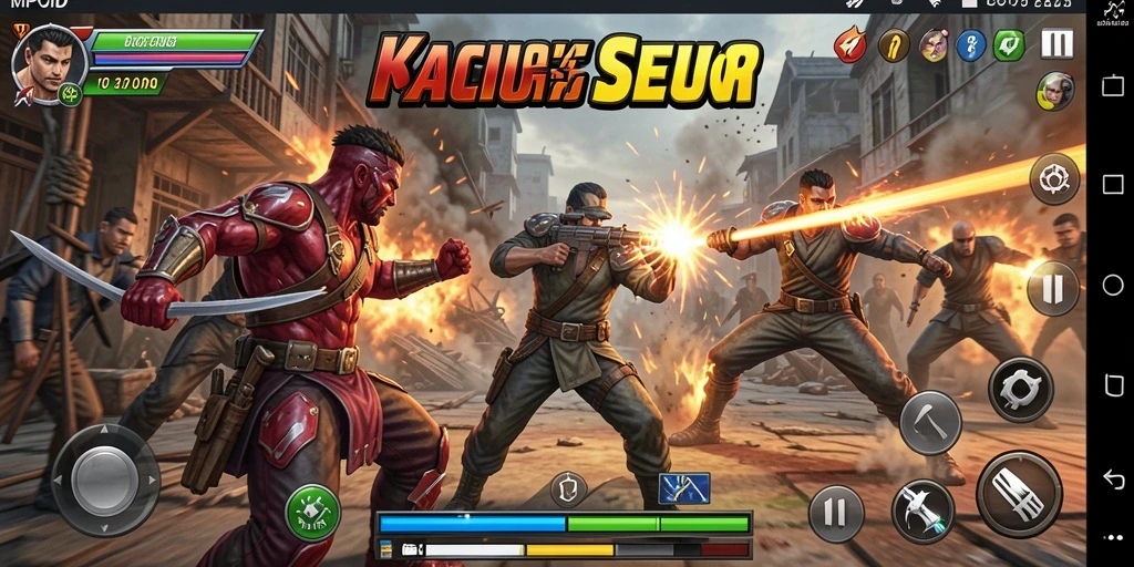 Tampilan menarik dari gameplay pertarungan seru MPOID.