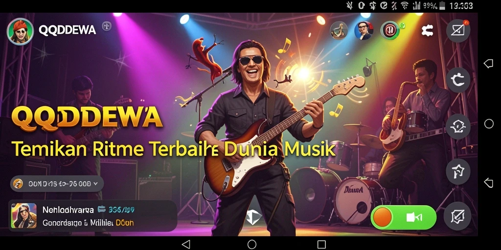 Tampilan menarik dari gameplay <strong>QQDEWA</strong> yang penuh warna dan musik.