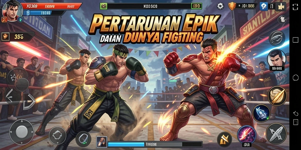 Tampilan menarik dari pertandingan pertarungan di XO368.